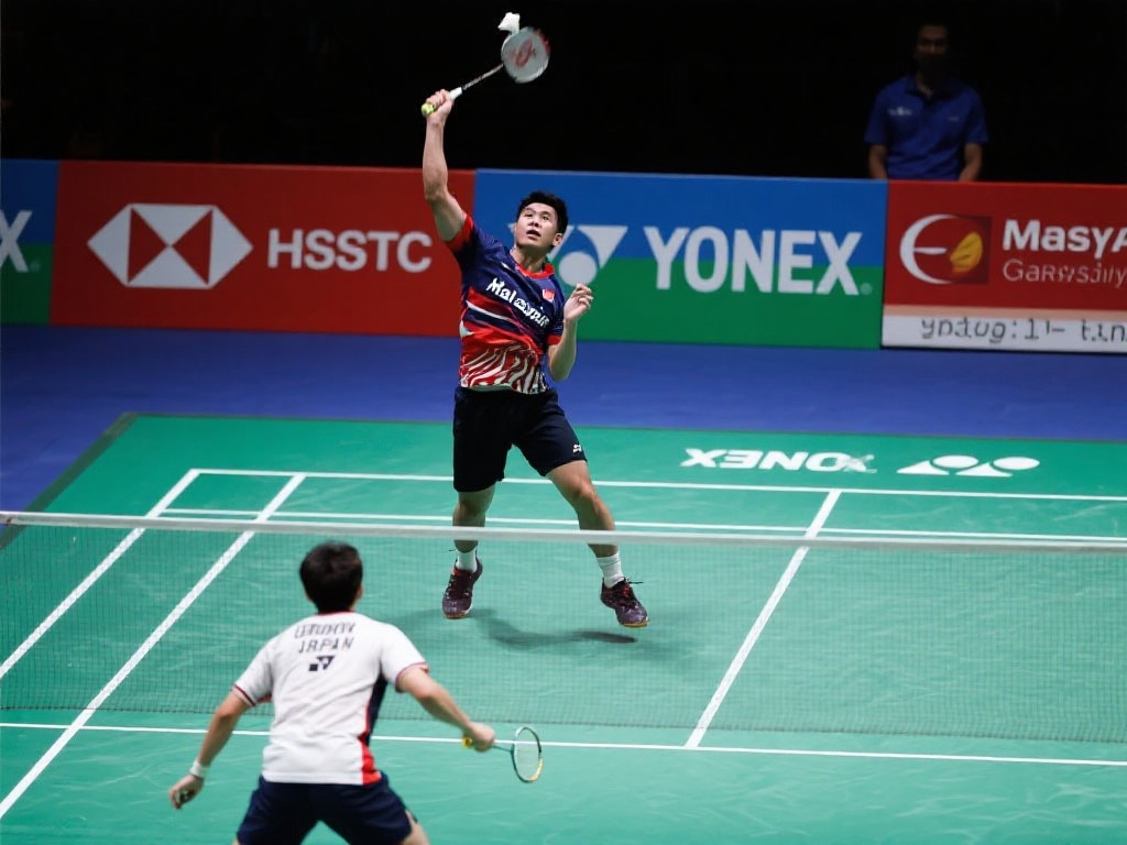 苏迪曼杯小组赛:日本与马来西亚的激烈对决3 在男单项目中,马来西亚队的顶尖选手展现了