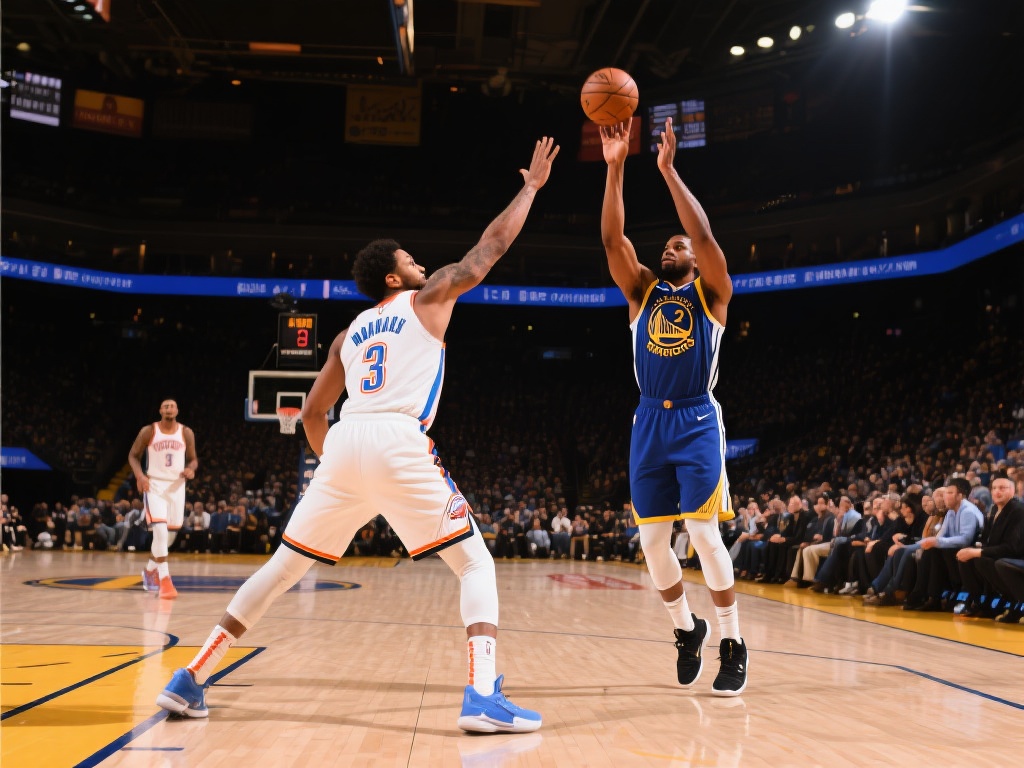 马绍尔挡拆顺下,接汤普森精妙助攻,轻松抛投得2分 在篮球赛场上,团队配合与个人技术的完美结